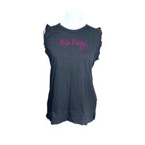 NWT Zara Trafaluc Hello Friday Cotton Tank Top Sz M